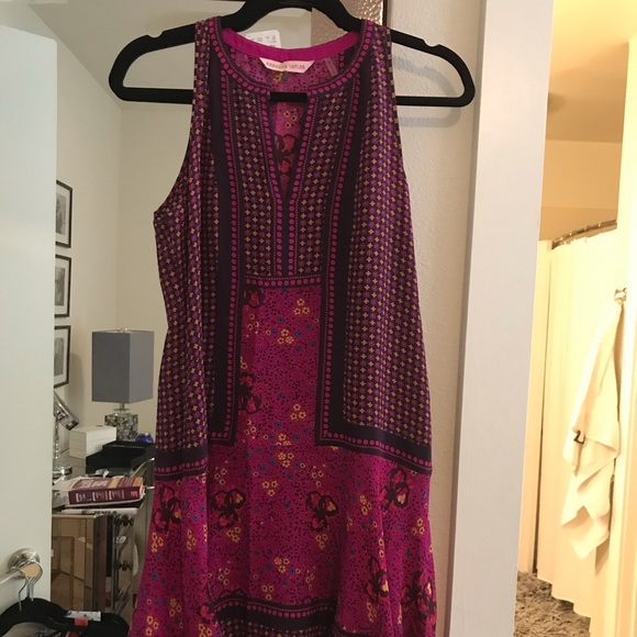Rebecca Taylor Indian Print Silk Shift Dress - Picture 2 of 3